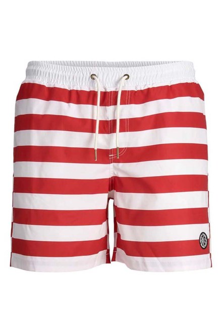 Бански Jpstmilos Jjswim Si Stripe 12205736 18-1662 tcx flame scarlet