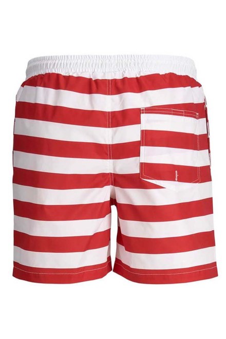 Бански Jpstmilos Jjswim Si Stripe 12205736 18-1662 tcx flame scarlet