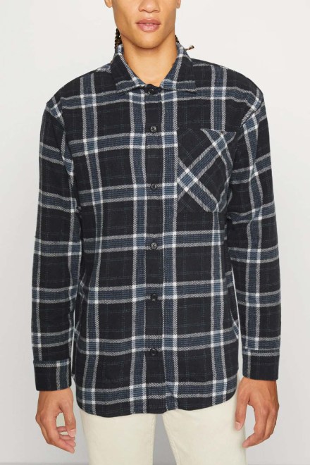 Риза Jordennis Check Becks Relaxed Shirt Ls 12218598 19-3923 TCX navy blazer
