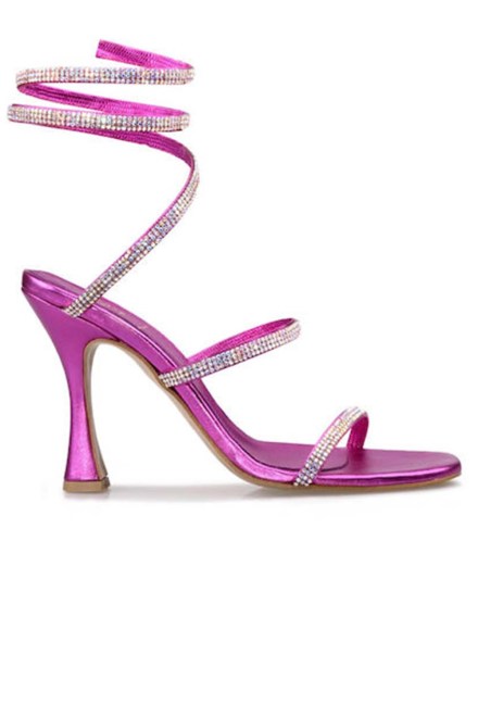 Heels Utopia U38-004 High Slim Heel fuschia leather