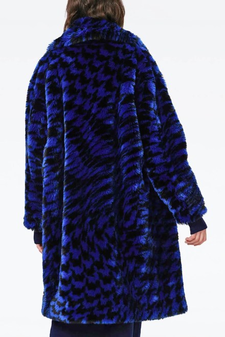Палто Arwen DVFNF3S002HSRBU C7580 houndstooth royal blue