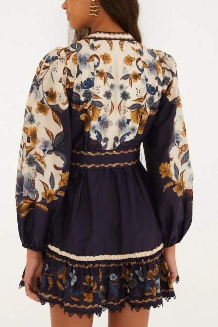 Рокля Mini 368912-26051 golden nature navy blue