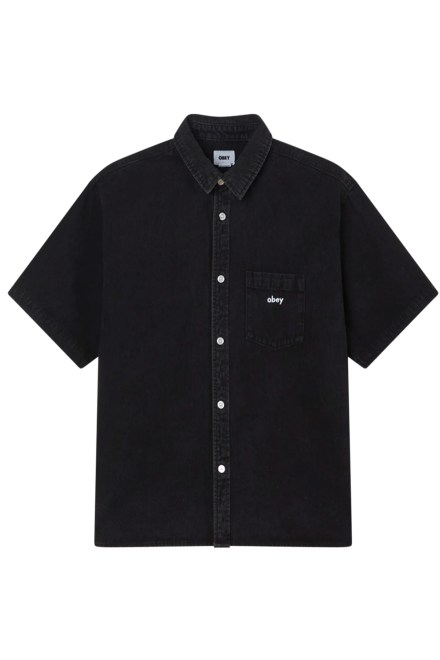 Риза Bigwig Denim Shirt 181210425 FBL faded black
