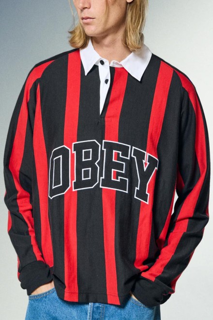 Polo Landon Stripe Ls 131040060 BKM black multi