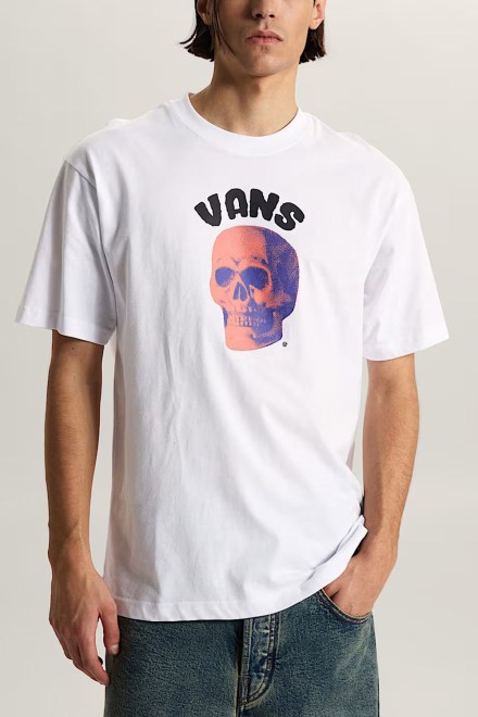 T-Shirt Bone Head Loose VN000VYWWHT white