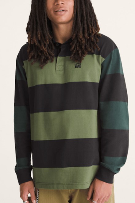 Риза 2-Tone Stripe Ward VN00103DHU4 black/green bal