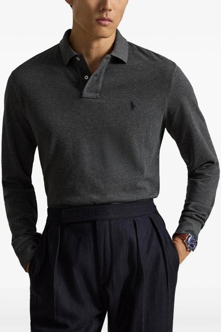 Polo Basic Mesh-Lsl-Knt 710680790501 020 grey