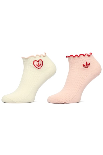 Чорапи (Pack of 2) 1/4S Ruffle Crewht/Sanpin KR3430 beige