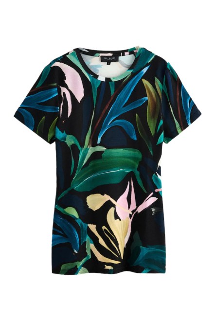 T-Shirt Haiiley Printed Fitted Short Sleeve 280394 black