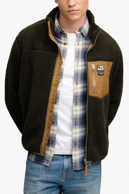 Жилетка Mountain Full Zip Fleece M2014575A m8i surplus goods olive/deep brown