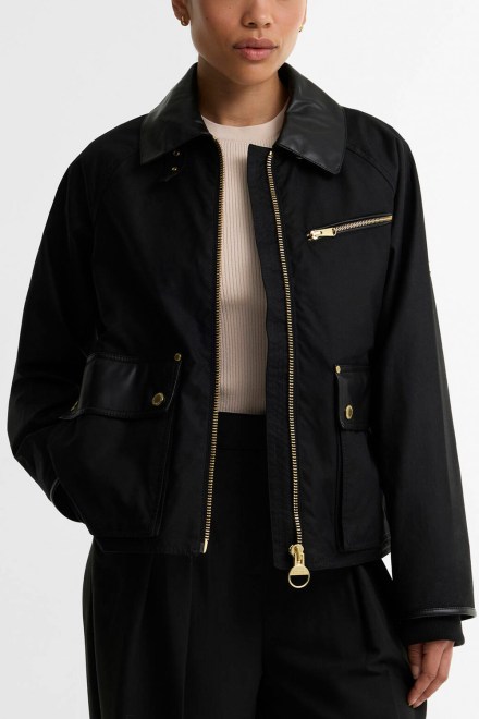 Яке Donnington Wax LWX1555 bk71 black/northumberland check