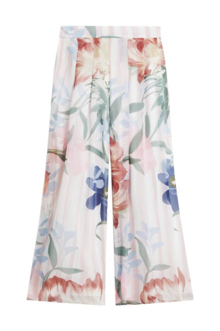 Панталон Hurta Printed Wide Leg Pleated 283392 pink