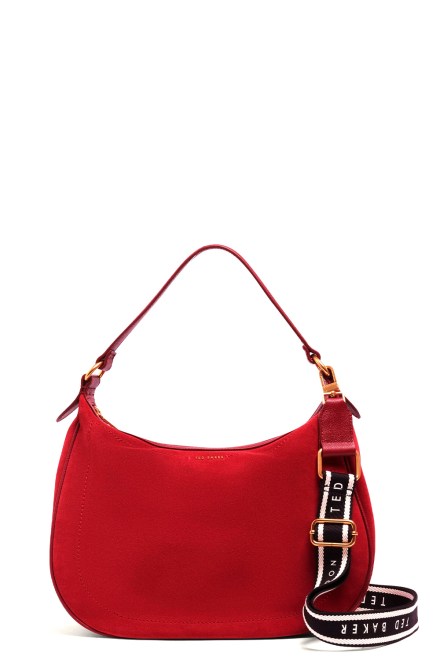 Чанта Samiyra Webbing Suede Hobo 284886 dk-red