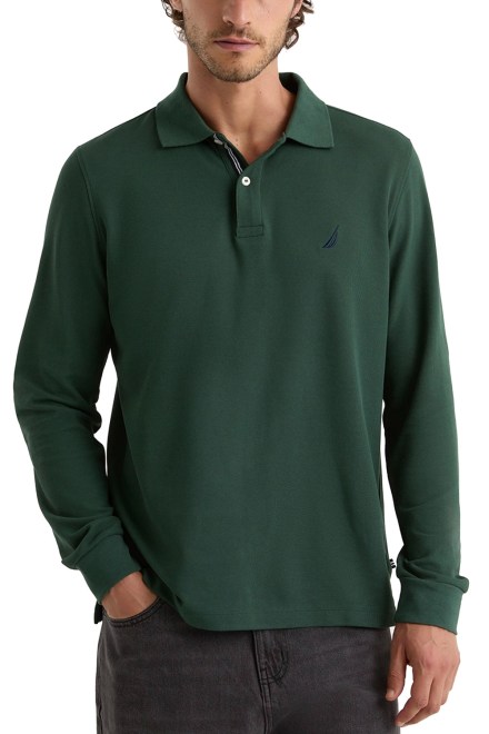 Polo 3NCN1CR0126 dark green