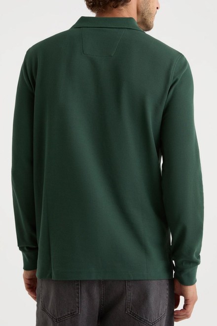 Polo 3NCN1CR0126 dark green