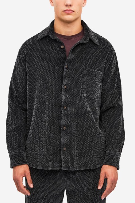 Риза Corduroy Shirt DLMS000161 vintage black