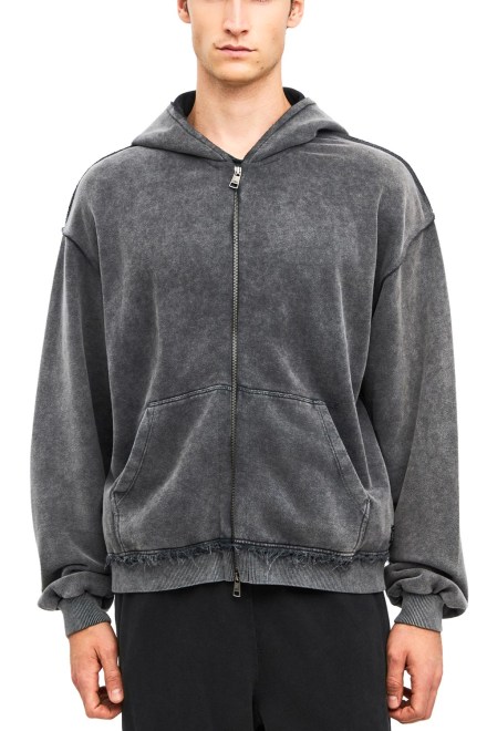 Жилетка Oversized Fullzip-Raw Edges DLMF000205 vintage grey