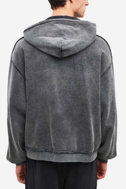 Жилетка Oversized Fullzip-Raw Edges DLMF000205 vintage grey