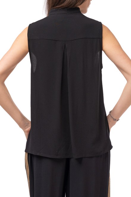 Top Crepe Marocaine Sleeveless SS61134KF 1009 black
