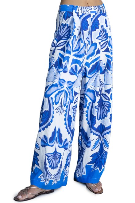 Панталон Printed Zip Culotte SS64113KF 1035 multicolored blue