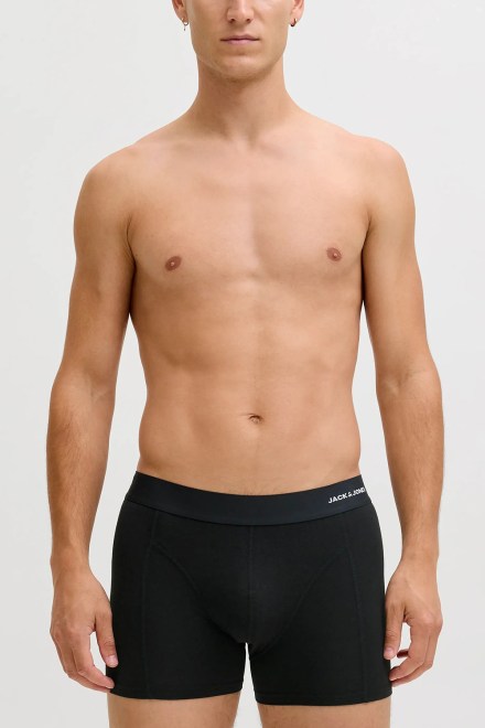 Бельо (Pack of 3) Jacbasic Bamboo Trunks 12198852 C-N10 black