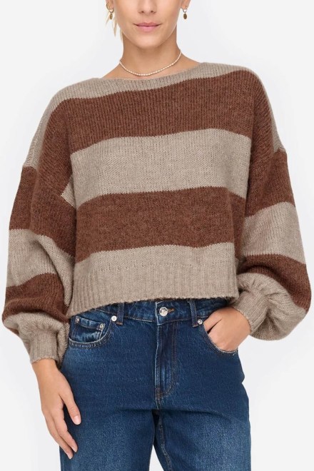 Плетено Onlaya L/S Boatneck 15259682 14-0002 TCX pumice stone