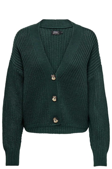 Жилетка Onlcarol Nice L/S Knt 15211521 19-4906 TCX green gables
