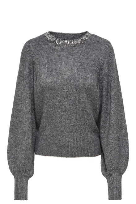 Плетено Onlelsa L/S Knt 15210667 BS000087 medium grey melange