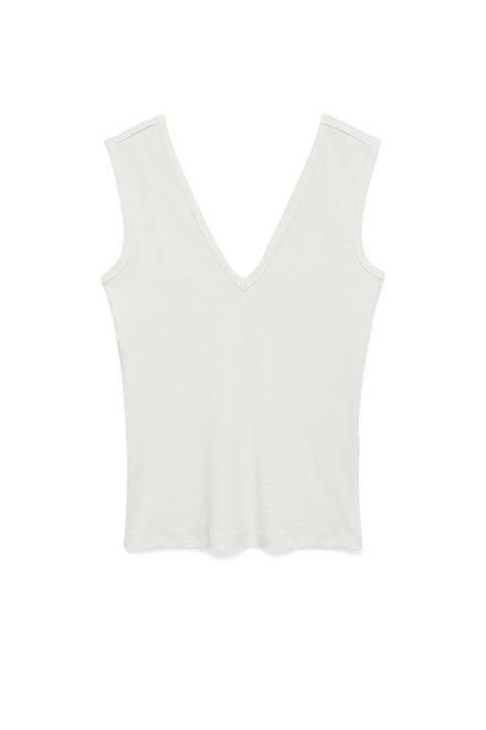 Top Awvega V-Neck Tank 10337896 11-0602 TCXow white