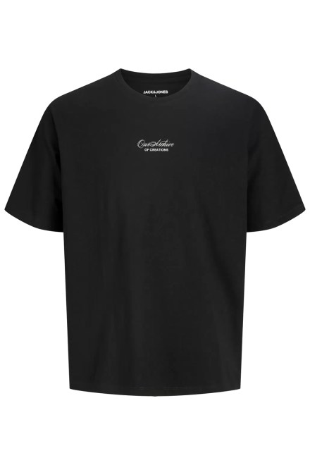 T-Shirt Jjart Print Ss Crew Neck 12288095 C-N10 black
