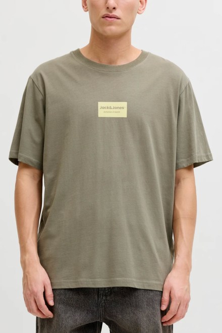 T-Shirt Jjfrank Ss Crew Neck 12288092 17-0613 TCX vetiver