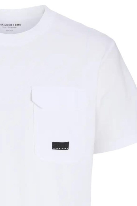 T-Shirt Jcofusion Pocket Ss Crew Neck 12293064 11-0601 TCX bright white