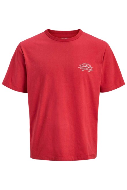 T-Shirt Jornantucket Script Chest 12290859 19-1662 TCX samba