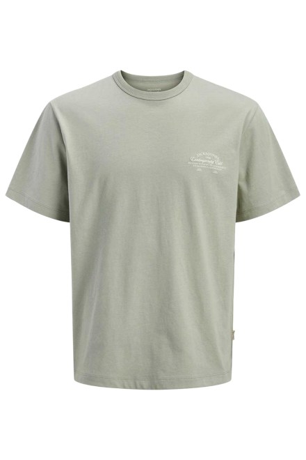 T-Shirt Jornantucket Script Chest 12290859 16-6008 TCX seagrass