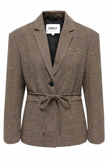 Сако Onlnella L/S Check 15376947 16-1315 TCX cornstalk