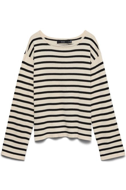 Плетено Vmnoma Boatneck 10347970 13-0905 TCX birch/black stripes