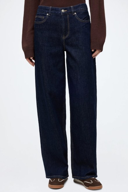 Jeans Vmvera Mr Loose Tapered 10350011 BS000042 dark blue denim