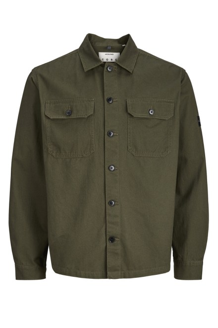 Риза Jcofusion Badge Overshirt 12300937 19-0414 TCX forest night