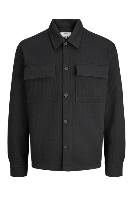 Риза Jcofusion Jersey Waffle Overshirt 12300901 C-N10 black