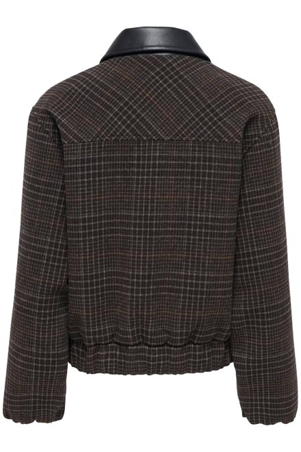 Яке Onlmika Check Bomber 15382397 19-1111 TCX black coffee