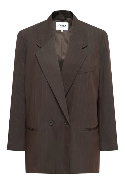 Сако Onlalden L/S Ovs Pinstripe 15384928 19-1106 TCX mole