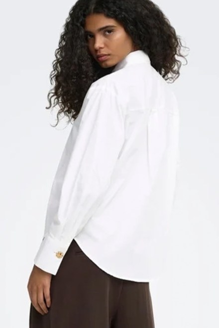 Риза Onlkaylen Carly L/S Btn Detail 15383696 11-0601 TCX bright white