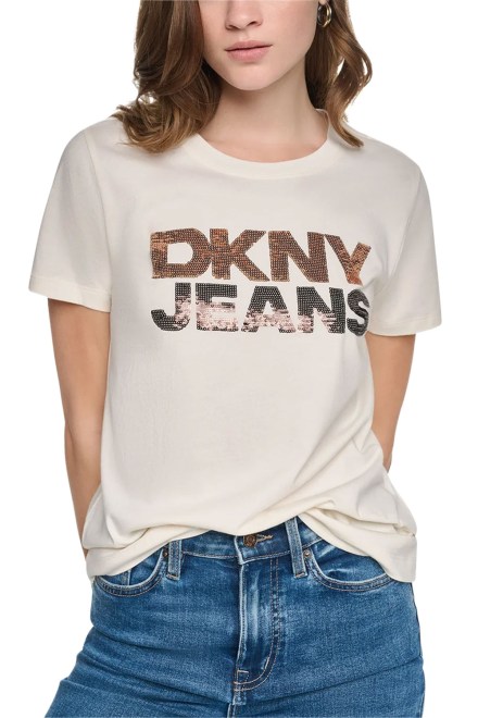 T-Shirt Logo DJ6T1846 JNO eggnog/espresso