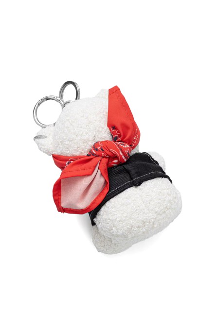 Keyring Boxed Bear Charm R62SOQ02 RBK red/black