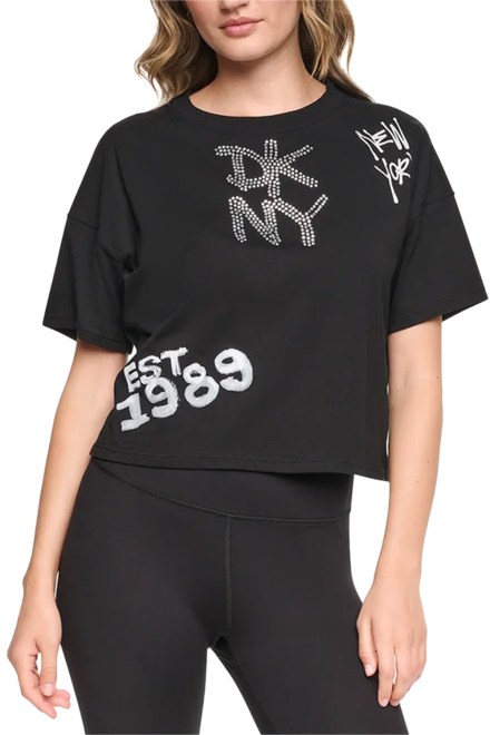 T-Shirt Logo DP6T1846 BLK black
