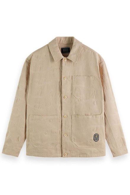 Яке Robe Jacquard Twill Over Jacket 176762 SC0795 pebble
