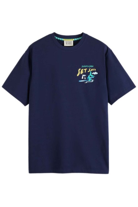 T-Shirt Front Back Sailor Artwork 175569 SC6865 navy blue