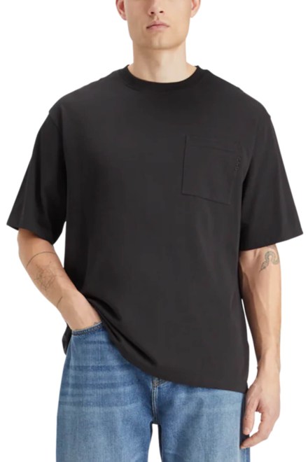T-Shirt Core-3 Crosses Loose Fit Pocket 179193 0008 black