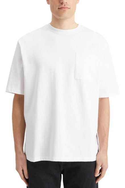 T-Shirt Core-3 Crosses Loose Fit Pocket 179193 0006 white