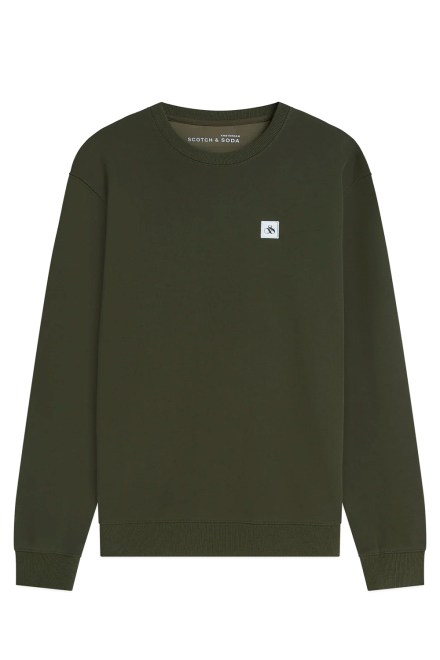 Суичър Logo Badge Regular Fit 184406 301 forest night